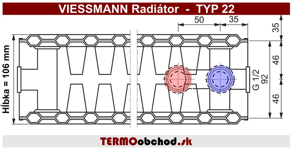 VIESSMANN radiátor TYP 22